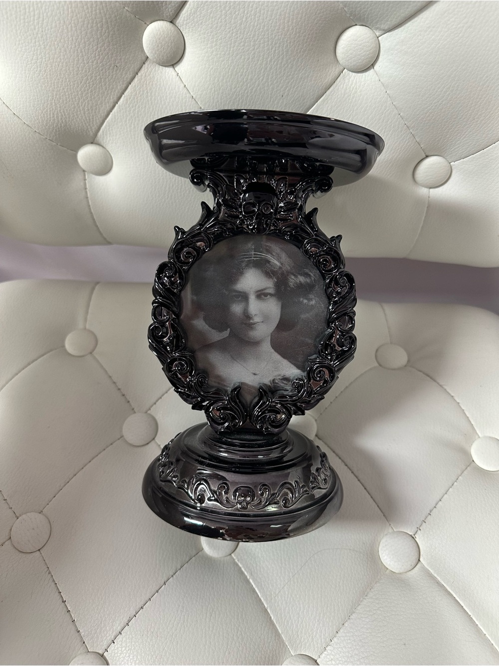 Bath & Body Works Black Ornate Portrait Candle Holder